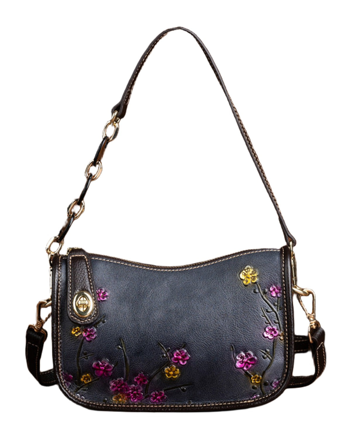Retro First-layer Cowhide Simple Shoulder Bag photo 3