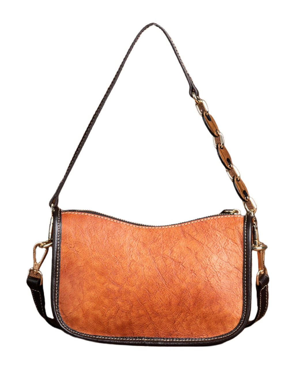 Retro First-layer Cowhide Simple Shoulder Bag photo 4