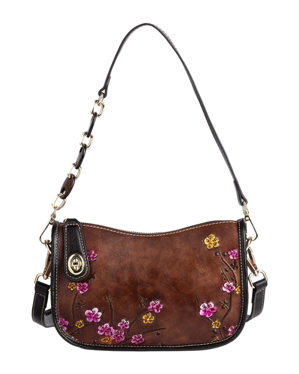Retro First-layer Cowhide Simple Shoulder Bag photo 6