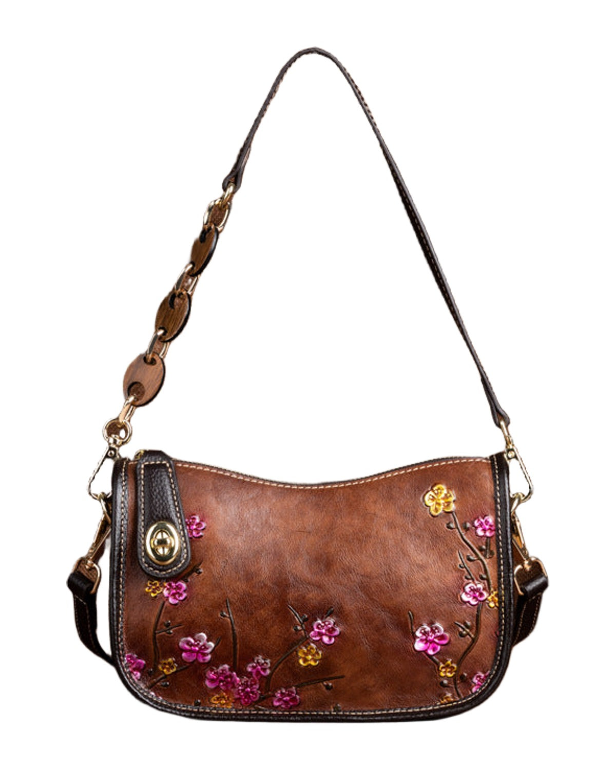 Retro First-layer Cowhide Simple Shoulder Bag photo 7