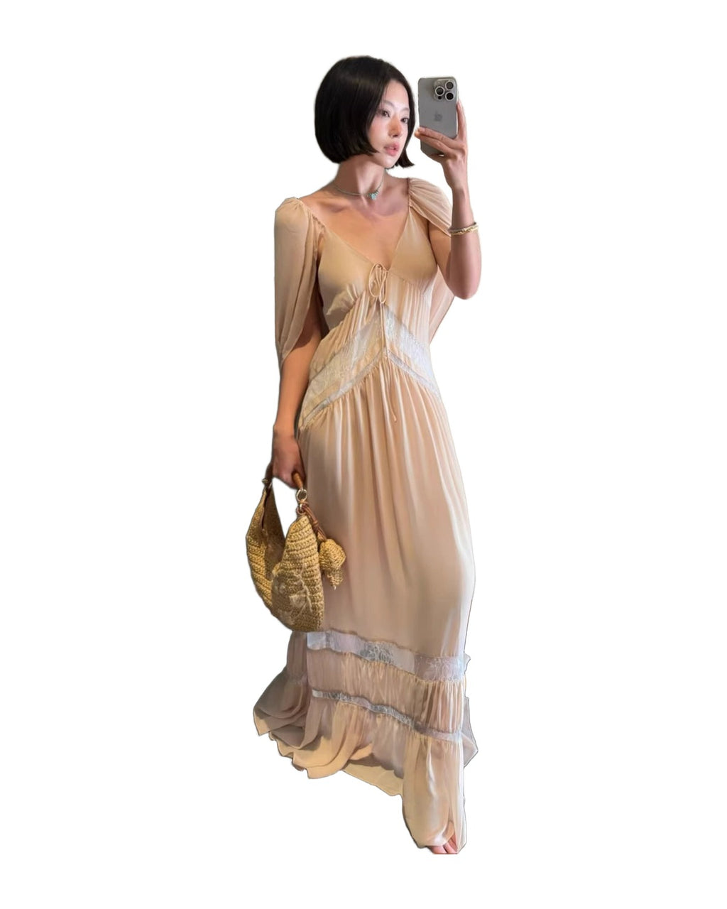 Strapless Flowing Dress photo 4
