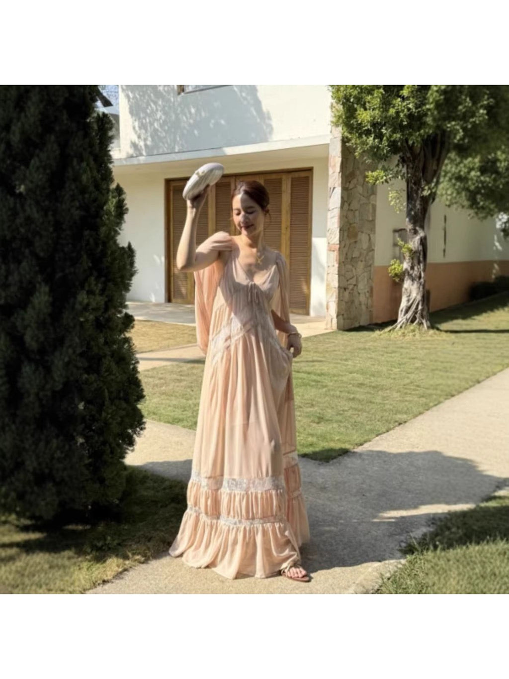 Strapless Flowing Dress