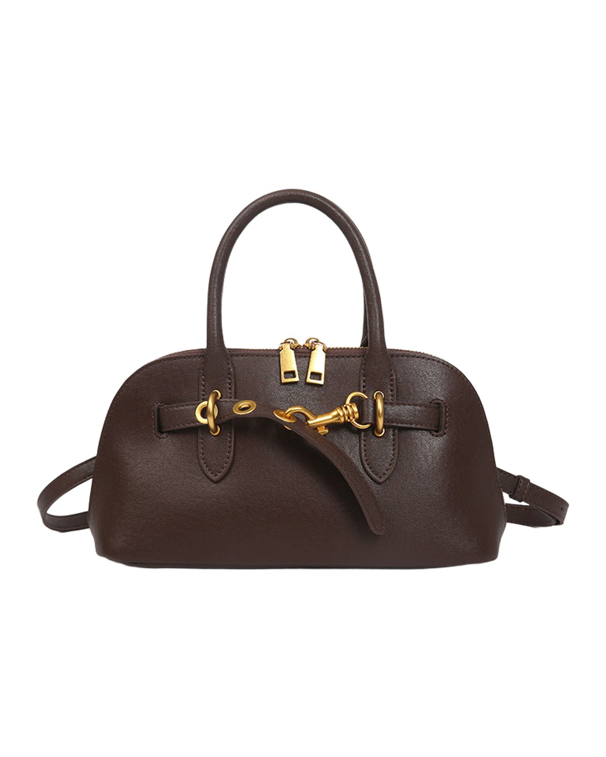 One-shoulder Cowhide Crossbody Bag photo 5