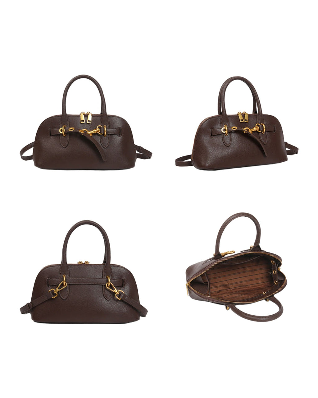 One-shoulder Cowhide Crossbody Bag photo 7