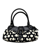 Retro Black-and-white Polka-dot Underarm Shoulder Bag photo 2