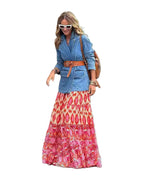 Printed Ruffled Maxi Skirt photo 2