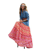 Printed Ruffled Maxi Skirt photo 6