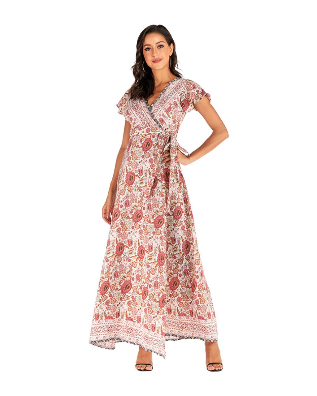 V-neck Split Dress photo 5