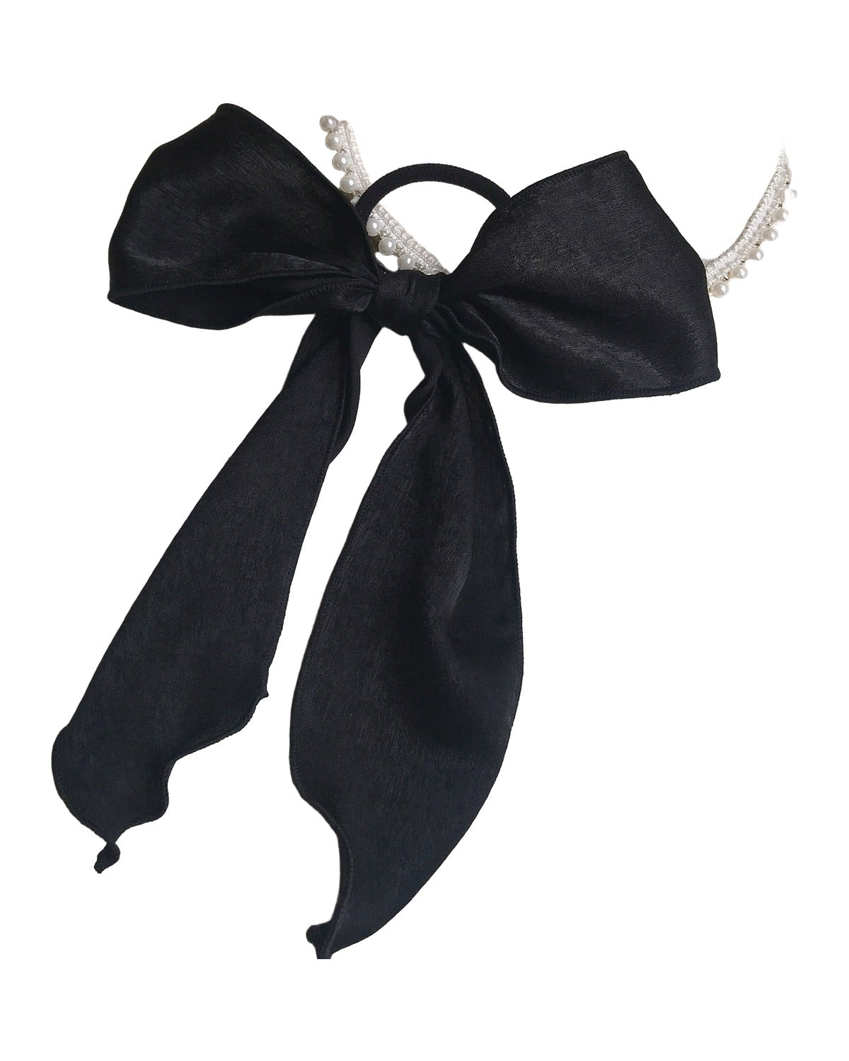 Silk Satin Oversized Bow Hair Tie photo 2