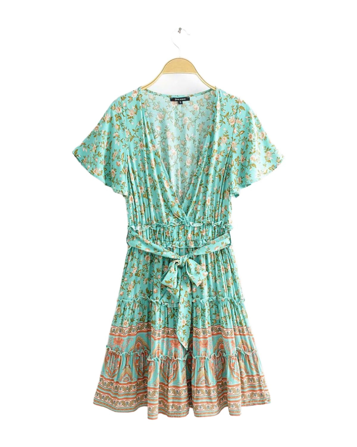 V-neck Print Dress photo 2