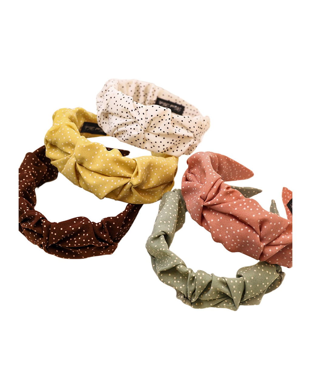 Polka Dot Headband Hair Accessories Simple Folds Wide Brim photo 1
