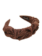 Polka Dot Headband Hair Accessories Simple Folds Wide Brim