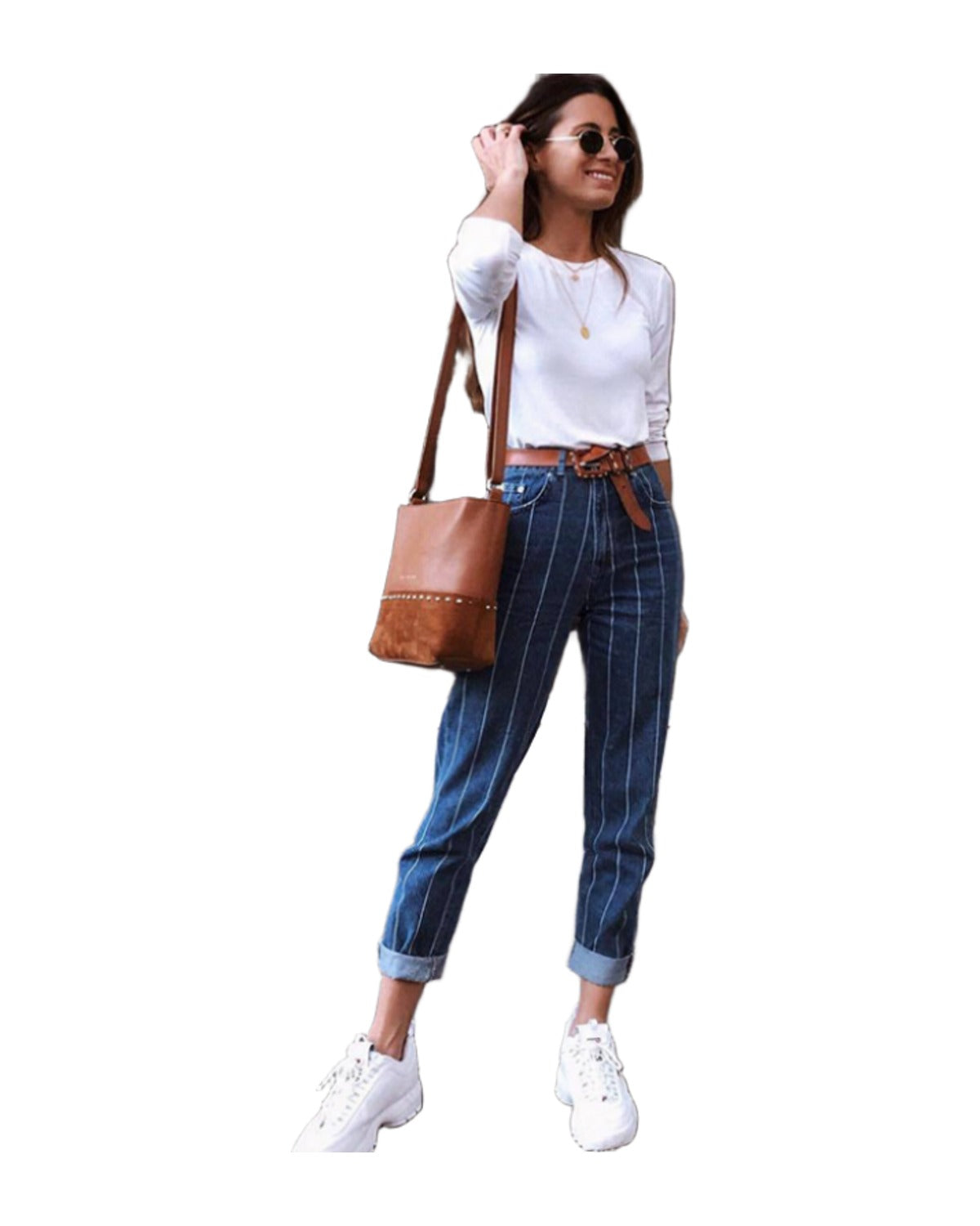 Stretch Striped Jeans photo 4
