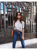 Stretch Striped Jeans