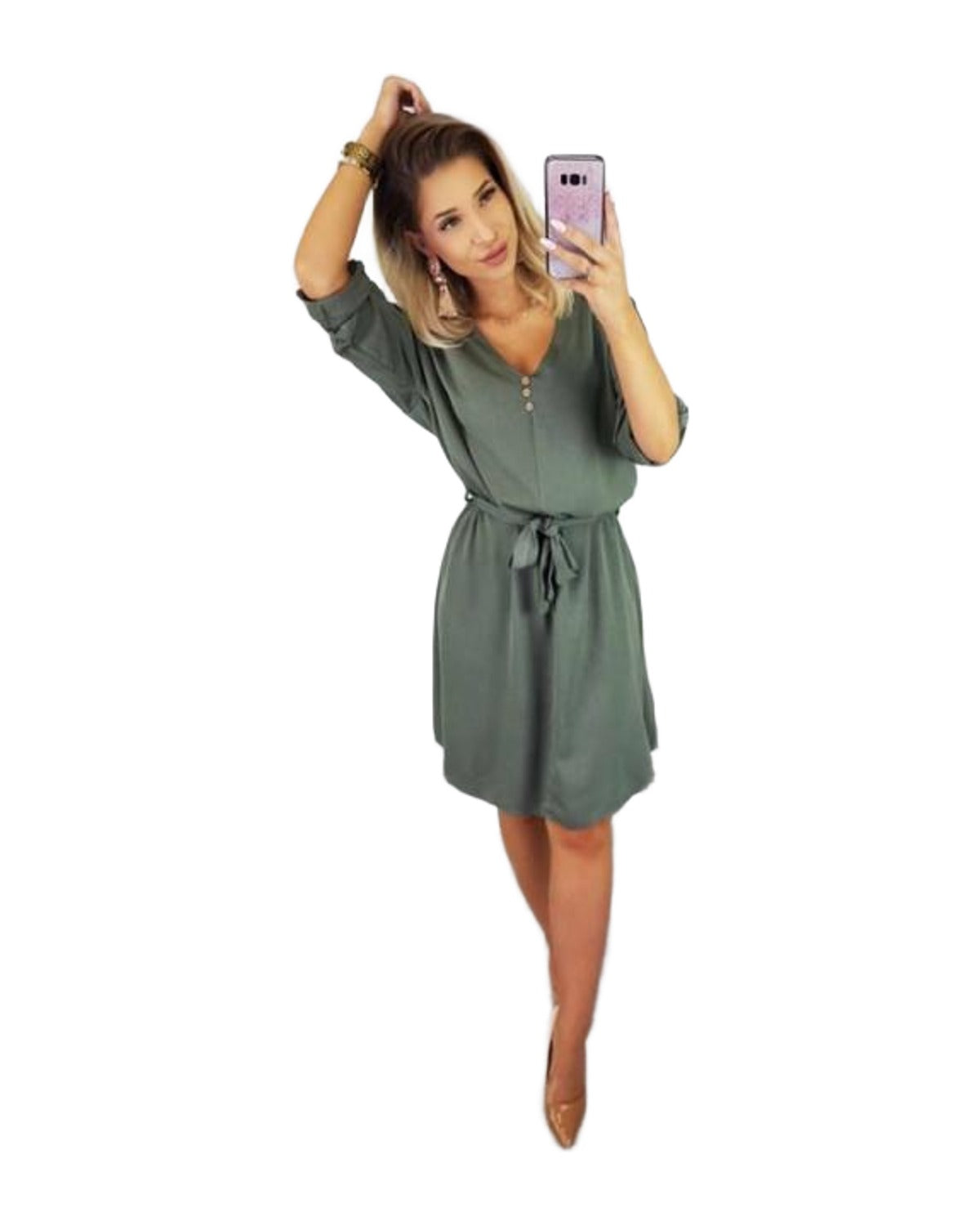 V-neck Strap Dress photo 5
