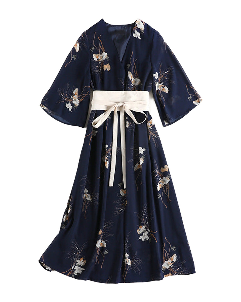 Floral V-neck Dress photo 5