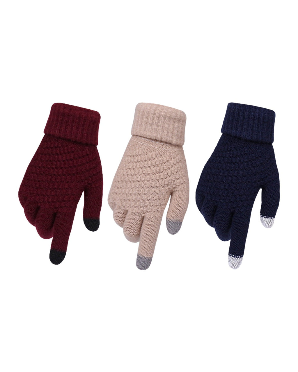 Couple Knitted Gloves Touch Screen photo 1