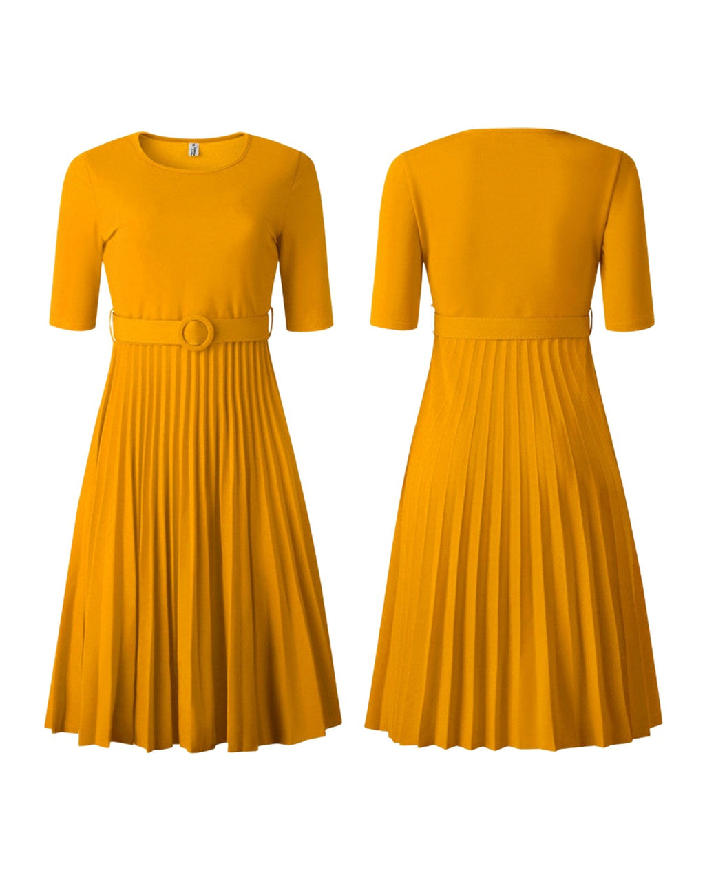 High Waist Pleated Dress photo 2