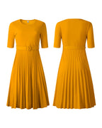 High Waist Pleated Dress photo 2