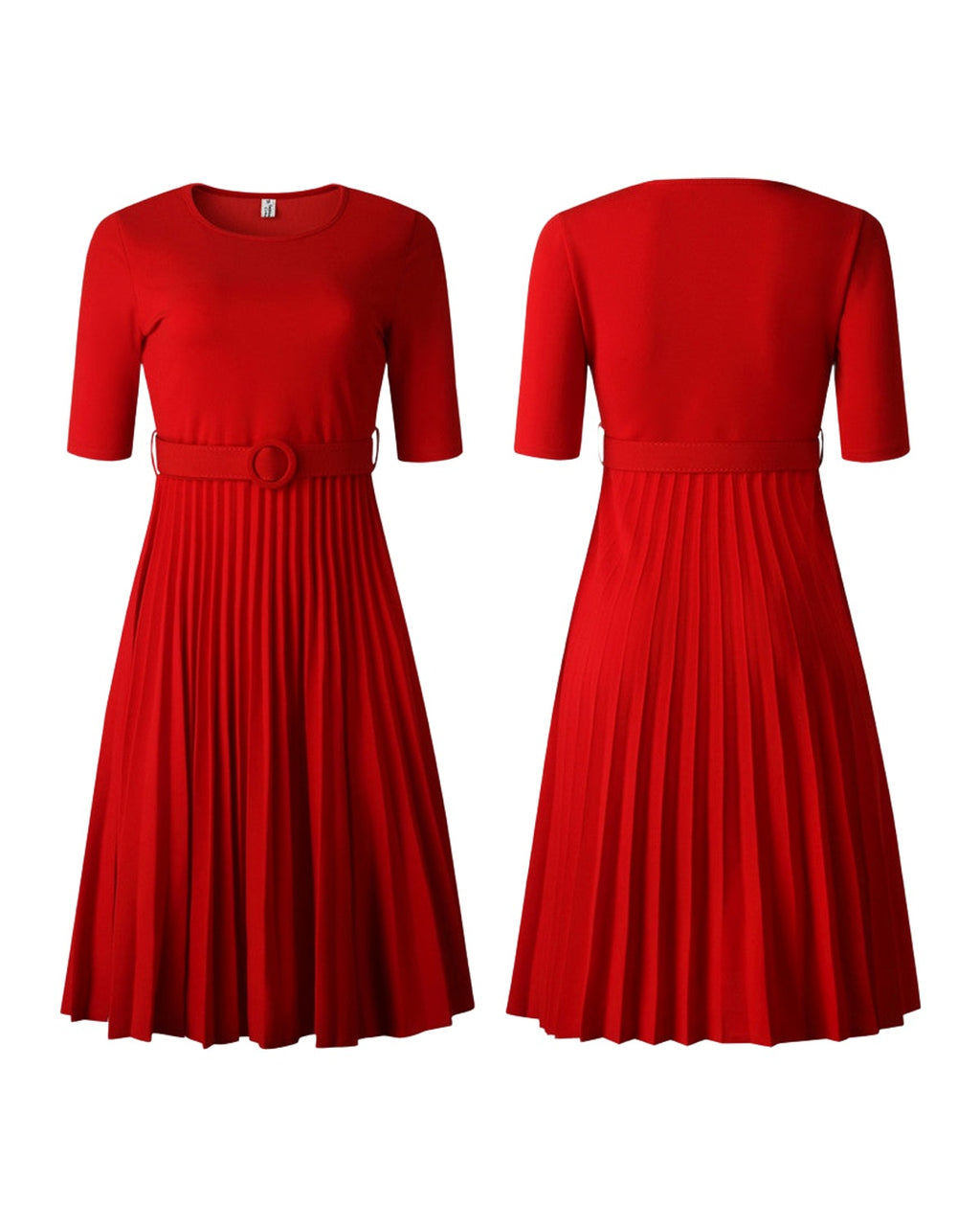 High Waist Pleated Dress photo 4