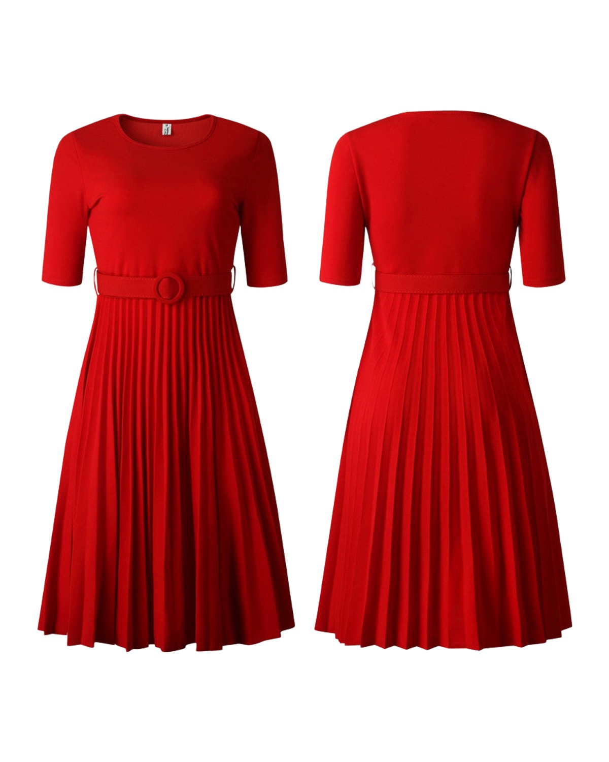 High Waist Pleated Dress photo 4