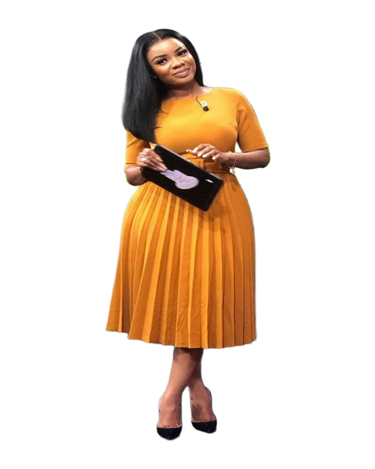 High Waist Pleated Dress photo 6