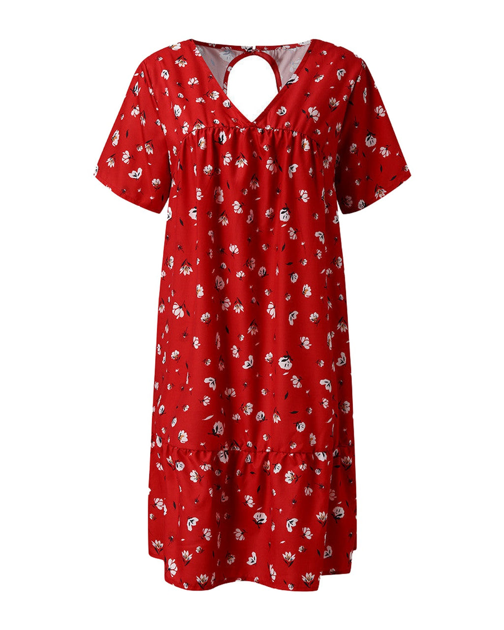 Print V-neck Dress photo 3