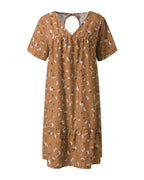 Print V-neck Dress photo 4