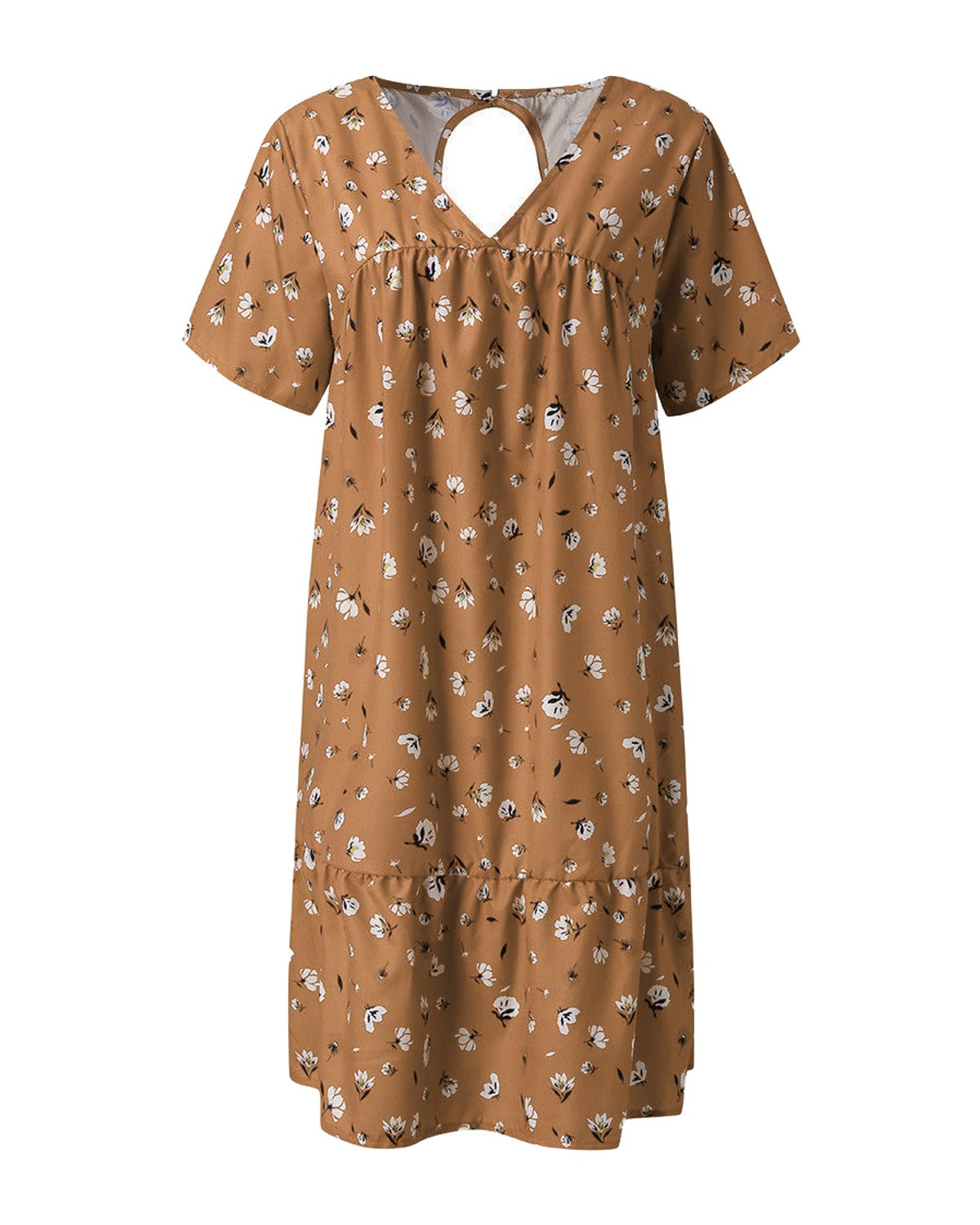 Print V-neck Dress photo 4