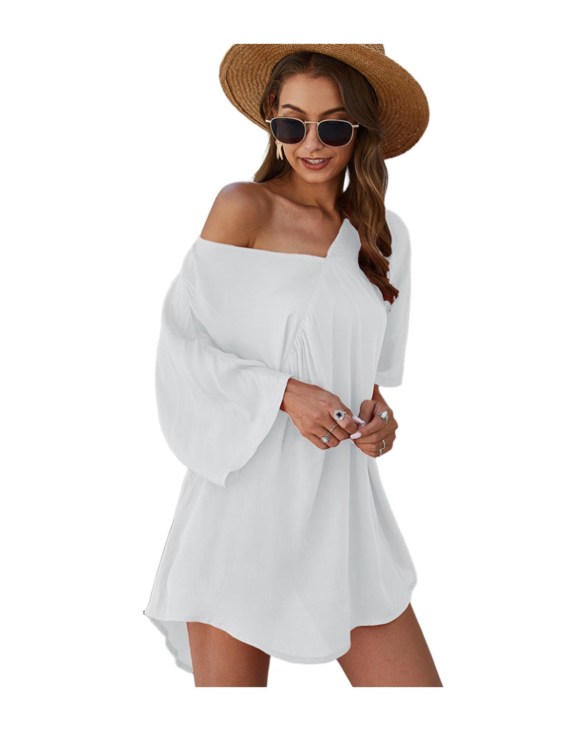 Casual V-neck Dress photo 7