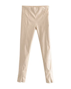 Mid-rise Faux Leather Leggings photo 7