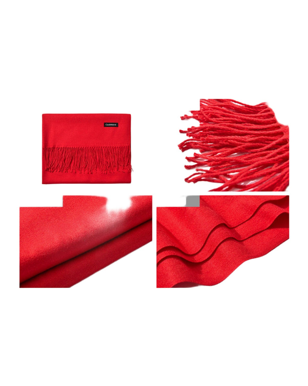 Cashmere Scarf Solid Color photo 13
