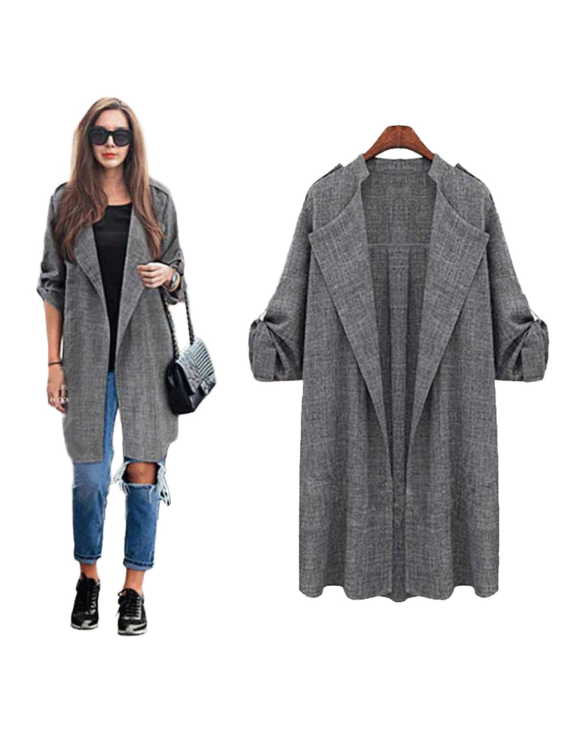 Coat Cardigan Trench photo 1