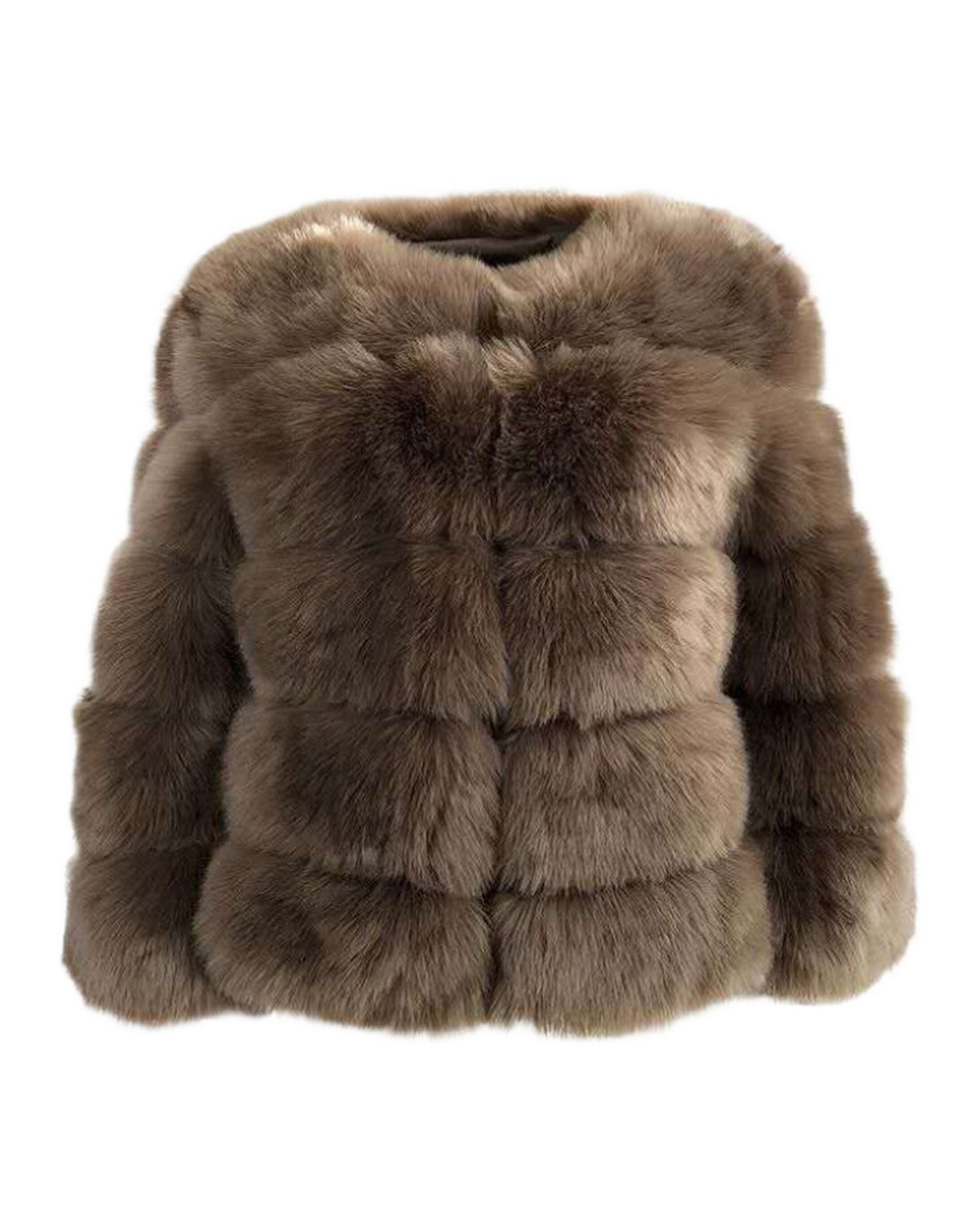 Faux Furry Slim Mink Jacket Short Faux Fur Fur Coat photo 11