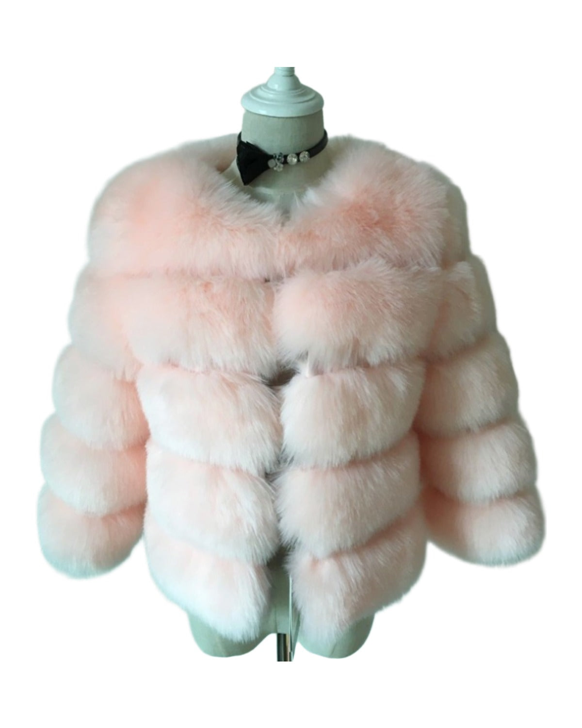Faux Furry Slim Mink Jacket Short Faux Fur Fur Coat photo 13