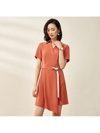V-neck Shirt Dress