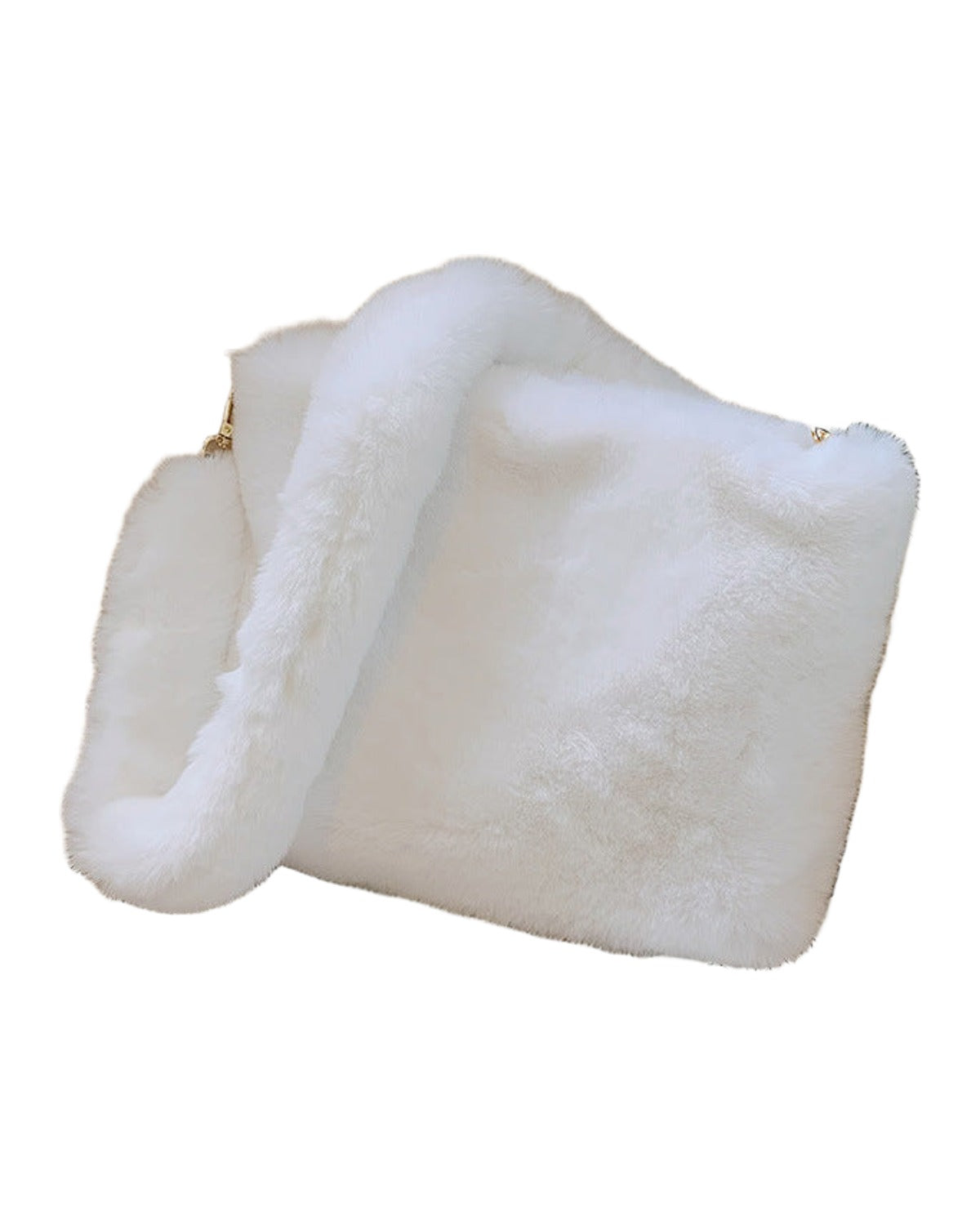 Korean Retro One-shoulder Messenger Plush Bag photo 4