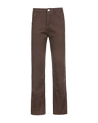 Brown High Waist Stretch Bootcut Jeans Casual Pants photo 7
