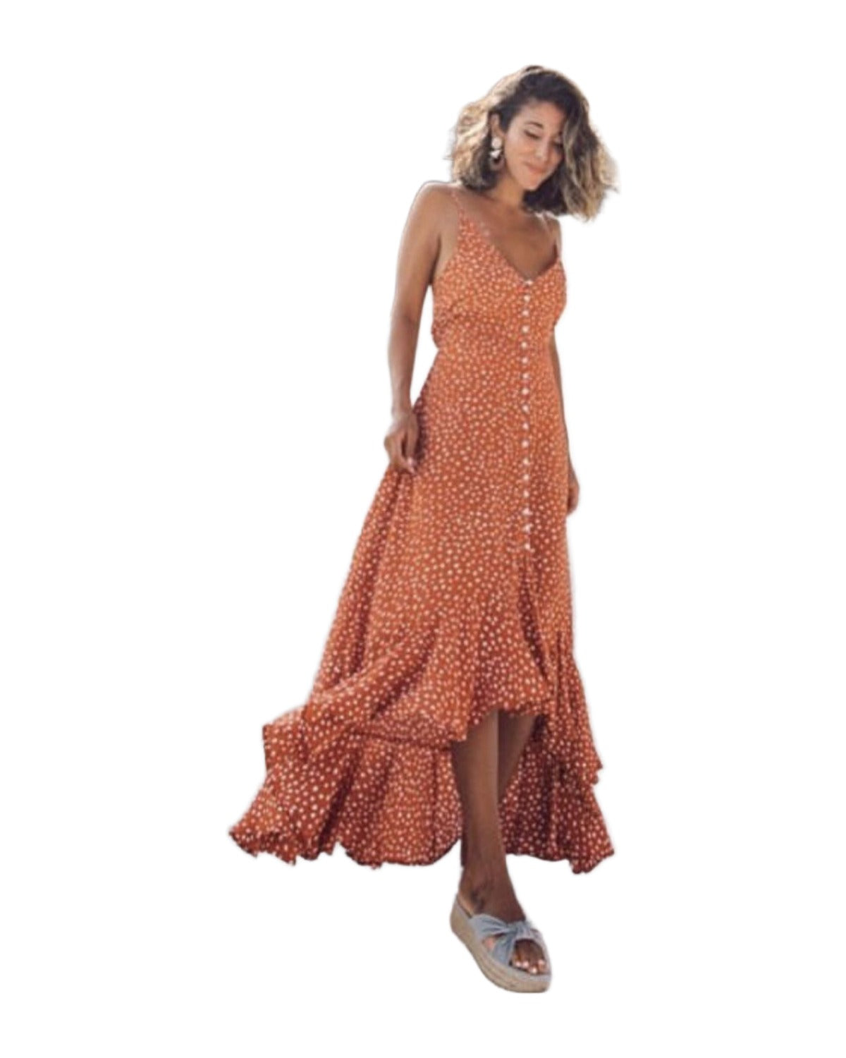 Polka Dot Ruffle Dress photo 6