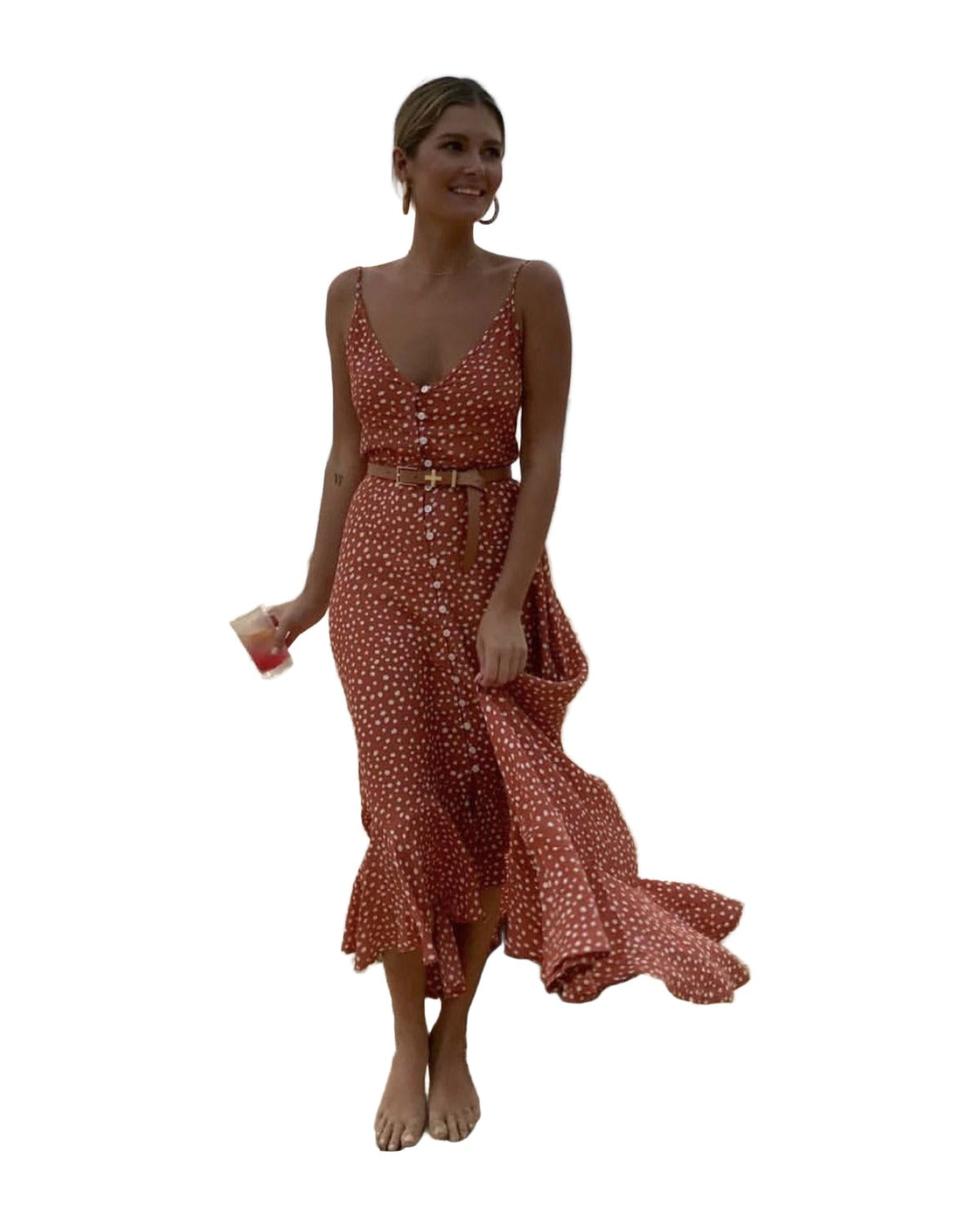 Polka Dot Ruffle Dress photo 7