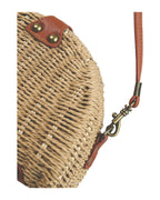 Semicircular Mini Straw Bag photo 2