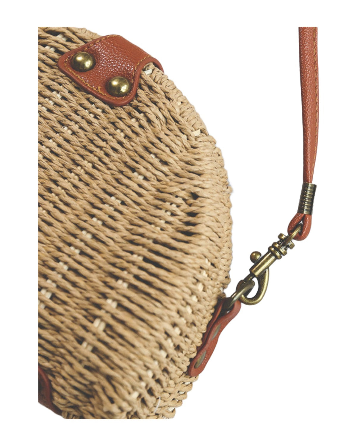 Semicircular Mini Straw Bag photo 2