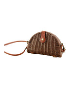 Semicircular Mini Straw Bag photo 8