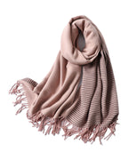 Winter Scarf Striped Cashmere Shawls photo 3