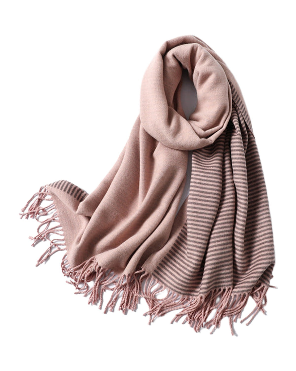 Winter Scarf Striped Cashmere Shawls photo 3