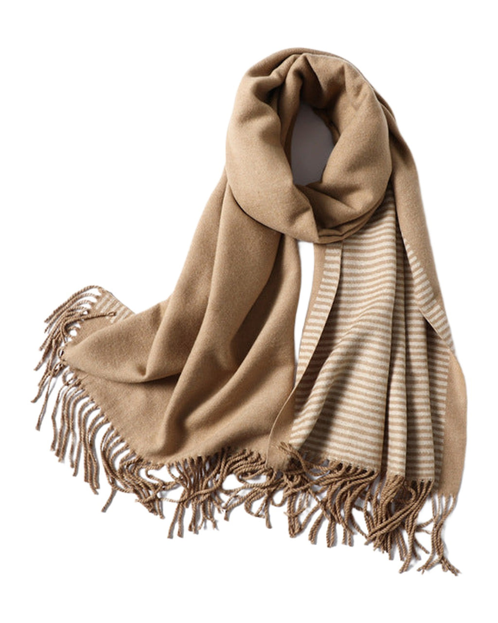 Winter Scarf Striped Cashmere Shawls photo 4