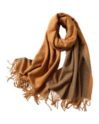 Winter Scarf Striped Cashmere Shawls photo 6
