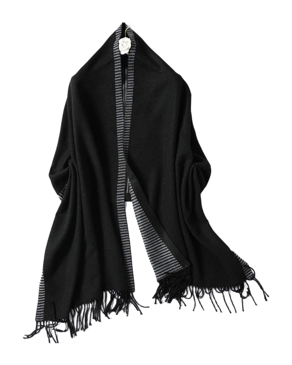 Winter Scarf Striped Cashmere Shawls photo 7