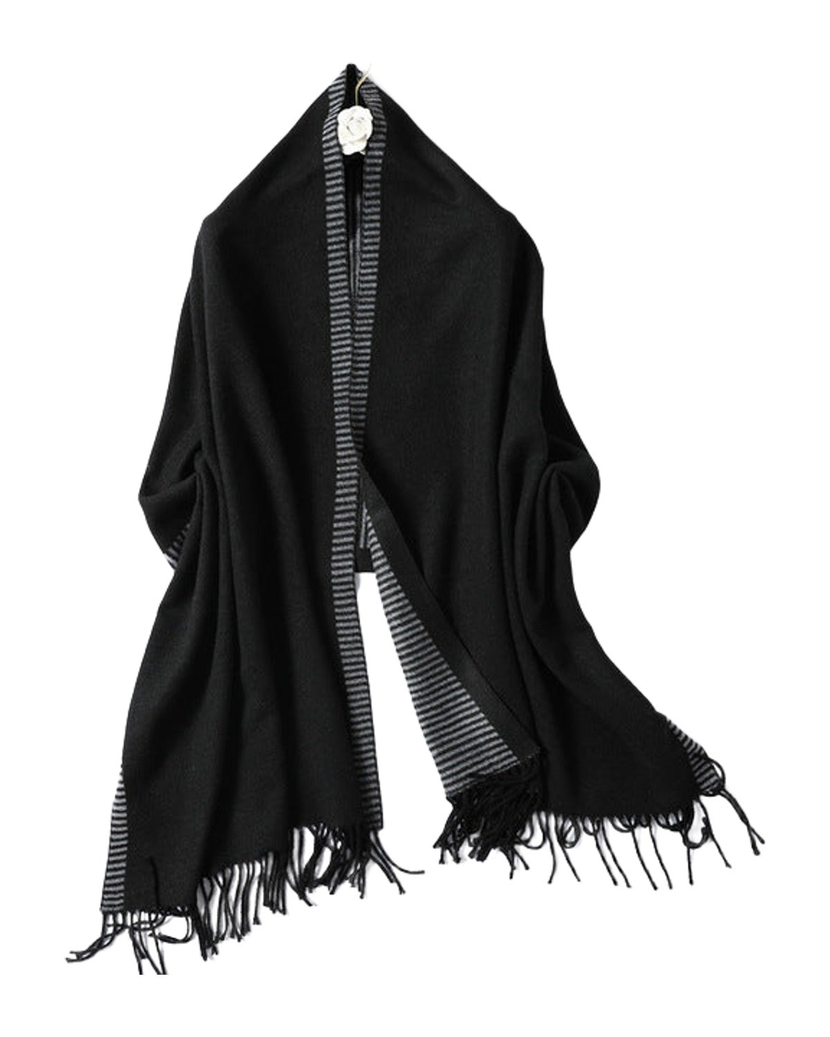 Winter Scarf Striped Cashmere Shawls photo 7