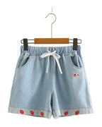 Strawberry Loose Wide-leg Jeans photo 9